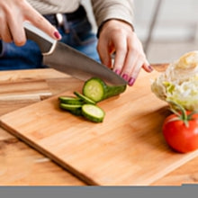 Kitchen cutting board, large wooden board for chopping