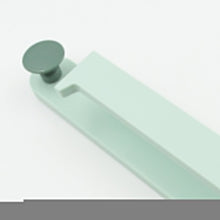 Plastic wall rack with round hooks, ideal for towel storage
